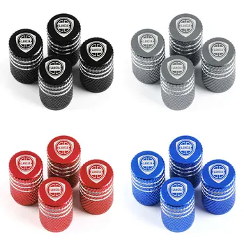 

4pcs Aluminum 6 colors Car Tire Valve Cap Ultralight Tyre Cap Tire Valve Protector for Lancia Delta Ypsilon Lybra Accessories