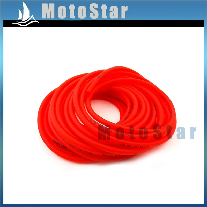 Red Rubber 9.6 Meters 5mm Gas Fuel Hose Line Pipe Tube For Pit Dirt Motor Bike Motorcycle ATV Quad Go Kart Motocross Buugy | Автомобили и