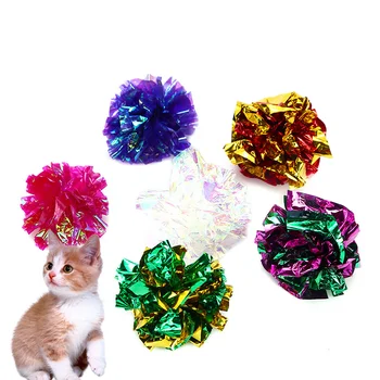 

Cat Toy New Pattern A Cat Ringing Paper Ball The Ball Crystal Flowers The Balls Pet Toys Christmas Pet Toys