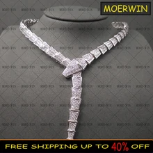 Hohe Qualität Sterling Silber Thick Snake-form Farbe Halskette Europäischen frauen Klassische Kragen Luxus Marke Schmuck Urlaub Geschenk