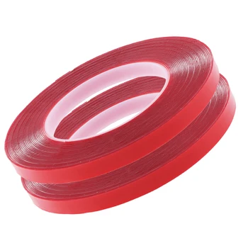 

Super Strong Double-Sided Permanent Adhesive 10 m Length Red, Pack of 2 Rolls