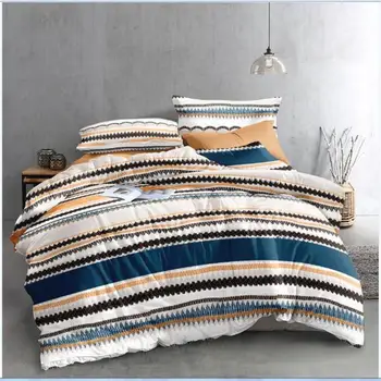 

4Pcs/Set 3D Printed Duvet Cover Bed Sheet Pillowcase Set for Home Bedroom 2*2.3m