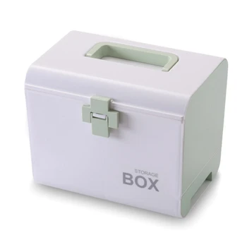 

Medicine Box First Aid Kit Storage Box Plastic Container Emergency Kit Portable Multi-Layer Large Capacity Storage Organizer