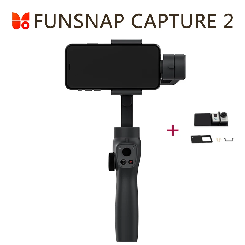 Захват funsnap 2 Ручной Стабилизатор для смартфона GoPro 7 XiaoYi 4k экшн камера не DJI OSMO ZHIYUN