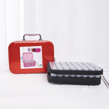 

New Diamond Painting Accessories Carry Case 96 Bottle DIY Diamond Painting Bag Embroidery Storage Box Case Drawing Accessory