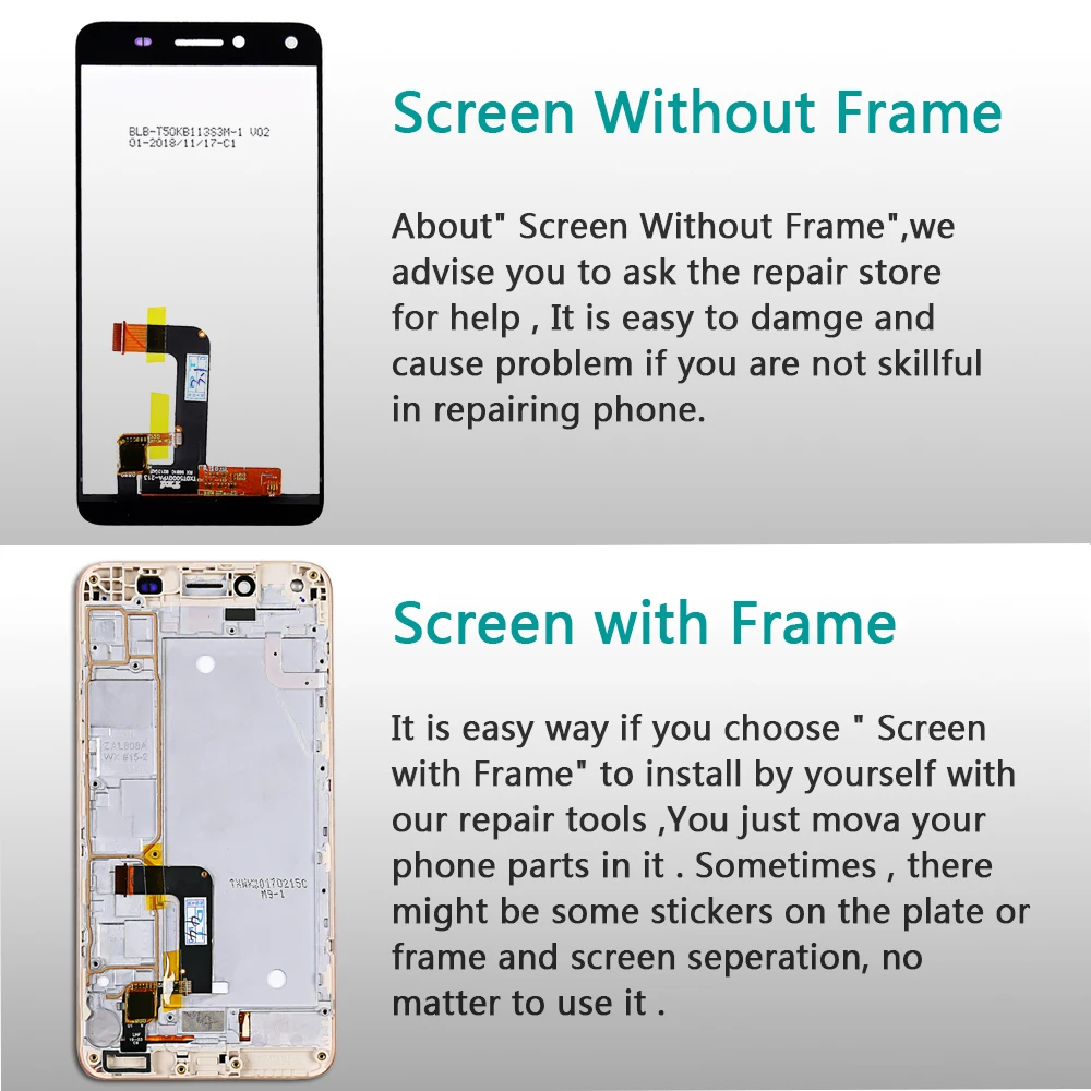 Для Huawei Y5 II Y5II ЖК дисплей 2 CUN U29 сенсорный экран 5 0 дюймов дигитайзер в сборе рамка