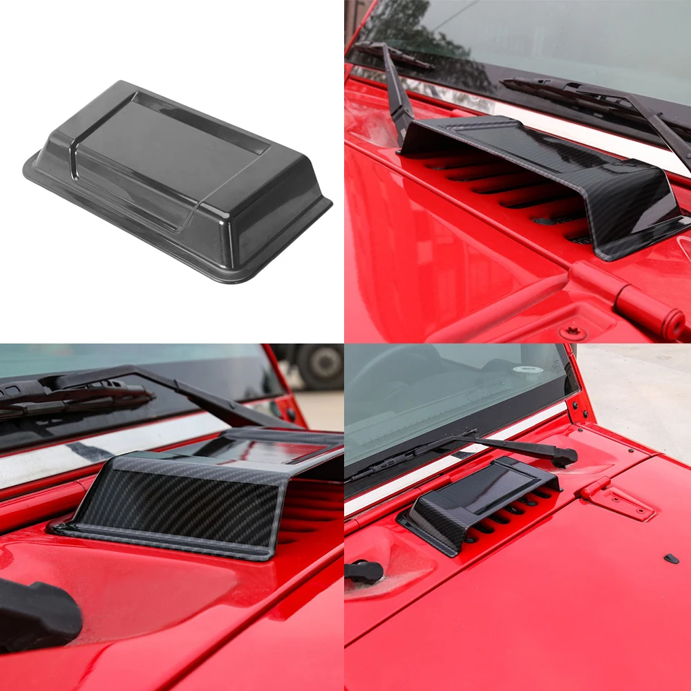 Автомобильная внешняя крышка для забора воздуха Jeep Wrangler 2007 2017 углеродное