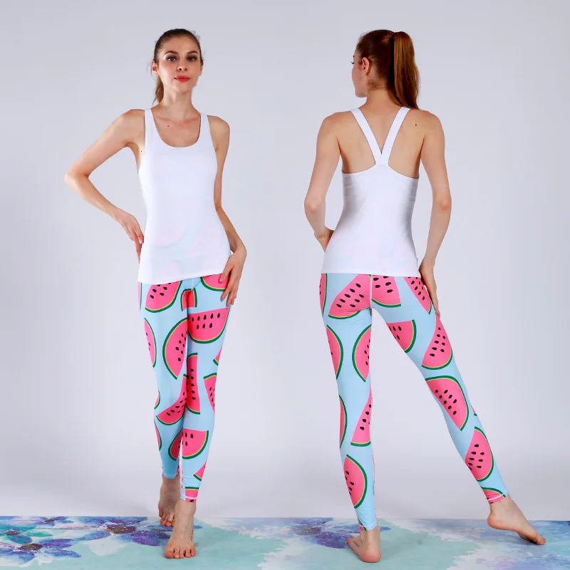 

One-Piece 2018 Female Sports Fitness Suit Autumn And Winter New Style Quick-Dry High-waisted Buttock Lifting Printed Yoga Tight