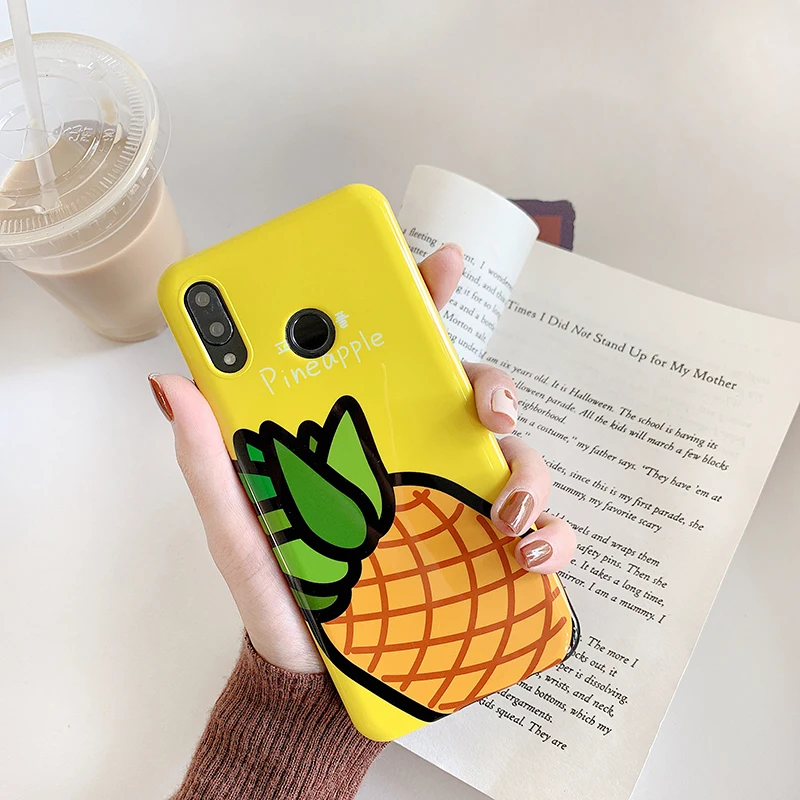 Чехлы для телефонов huawei P30 P20 Pro mate 20 Pro глянцевый фрукты IMD мягкий чехол для Honor 10 20Pro Nova 3 3i 4 5Pro задняя крышка fundas capa