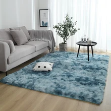 Нескользящие пушистые коврики для гостиной, декоративный коврик, супер мягкий ковер для спальни, прямоугольный ковер для дома, отеля, легко моется, современный