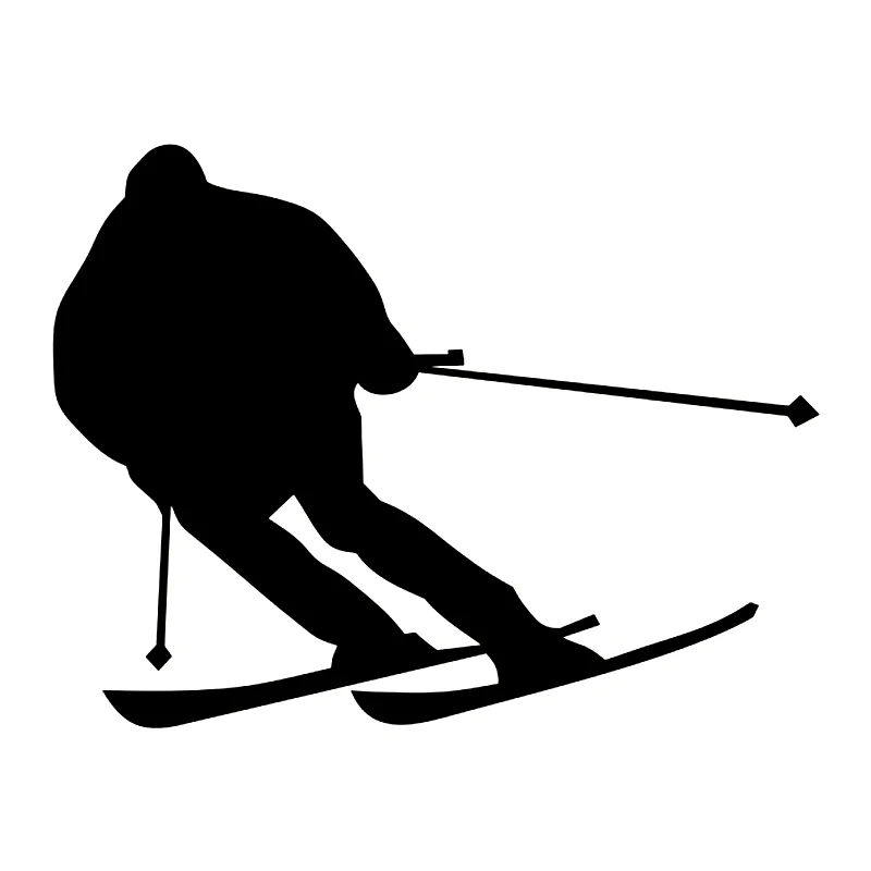 

S51732# Various Sizes/Colors Car Stickers Vinyl Decal Skiing Motorcycle Decorative Accessories Creative