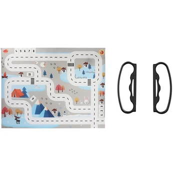 

Toy Car Mat Map Children's Play Area Rug Pad with Left/Right Boxing Fitness Gaming Handle