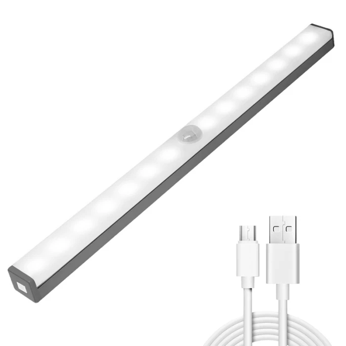 Высокий светодиодный индукционный светильник для шкафа с зарядкой от usb LG66