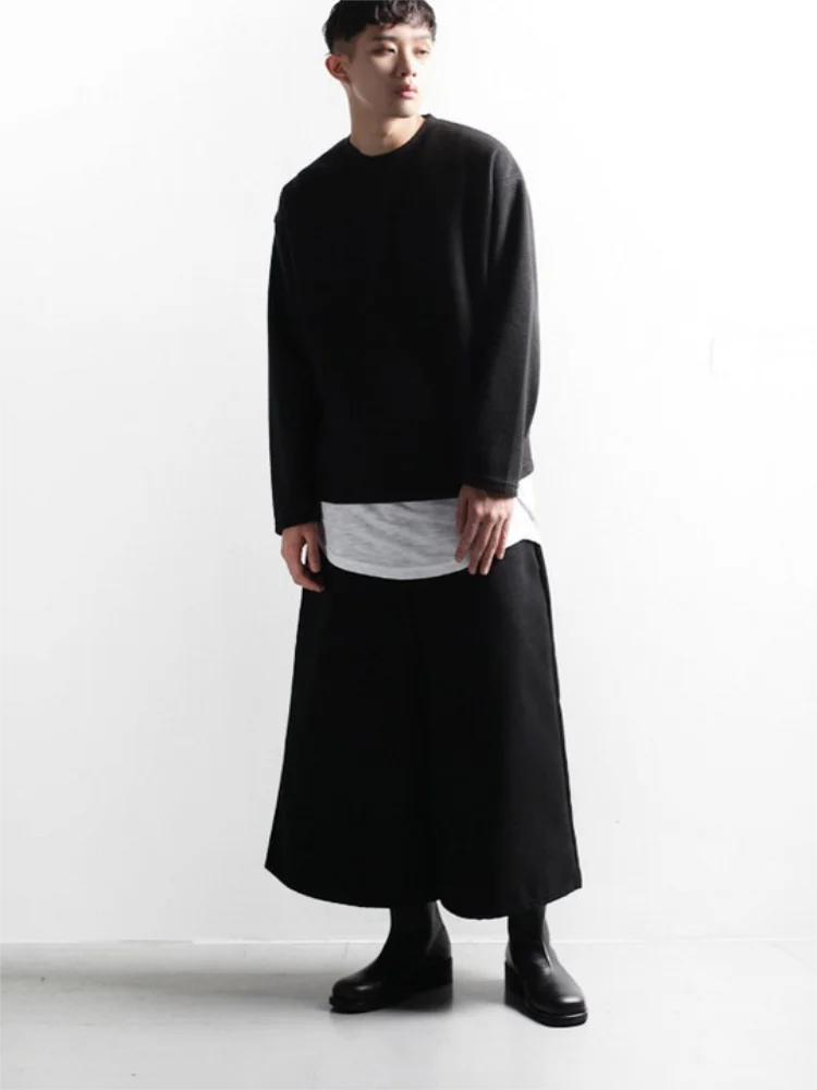 Men's Wide-Leg Pants Spring And Autumn New Classic Dark Fashion Trend Casual Versatile Loose Oversized Pants