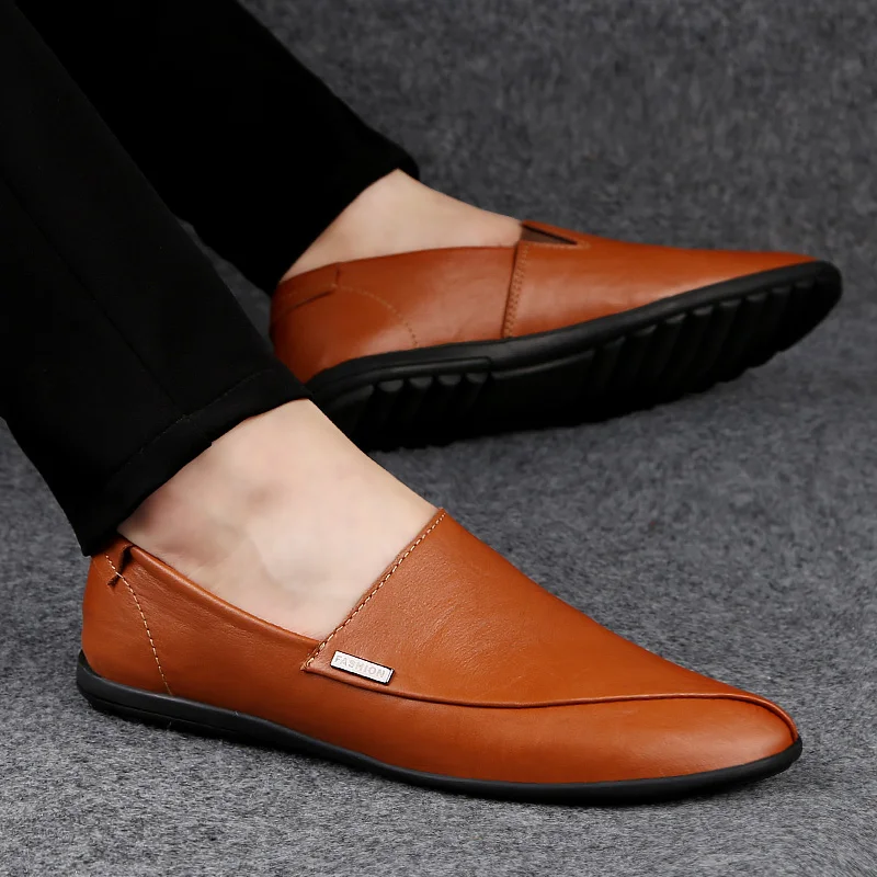 informal leather shoes