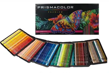 

new 150 color crude art drawing pencil oily pencil 3.8MM soft big core pencil paper box for Sanford Prismacolor adult kid pencil