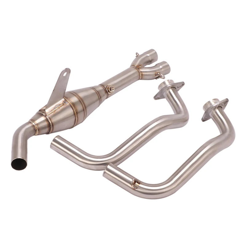 32MM Connect Original For Yamaha YZF R3 R25 MT03 MT25 Motorcycle Exhaust Header Pipe Escape Muffler Front Mid Tube Slip On SteeI - Image 3
