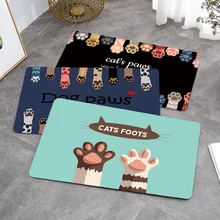 Мультяшные кошки, коврик для двери, коврик для гостиной, входной коврик, коврик для спальни, ванной