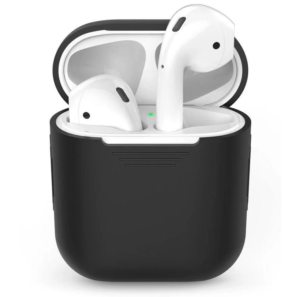 Чехол для наушников для Apple AirPods 2 Силиконовый чехол Беспроводная Bluetooth сумка для наушников Защитная Для Air Pods AirPod Тонкий чехол s