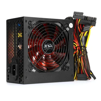

Black 850W Computer Power Supply Active PFC Silent Fan ATX 12V PC Computer SATA Gaming PC Power Supply with LED