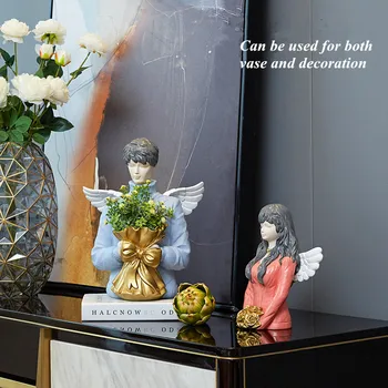 

Couple Angel Ornaments Modern Minimalist Home Decorations Cute Wedding Gifts for Friend Home Decoration Figurines & Miniatures