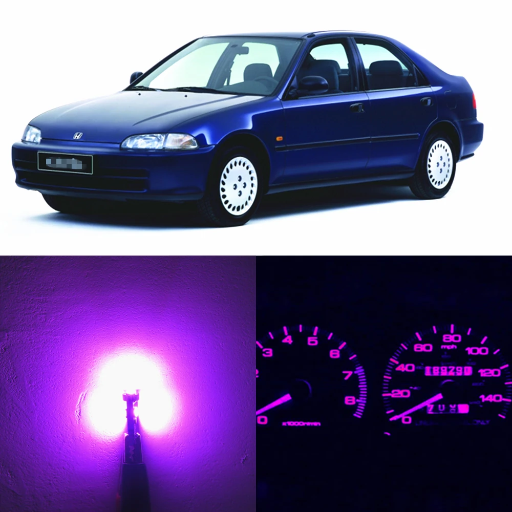 WLJH-Kit de 12v para tablero de instrumentos, 23x, se adapta a Honda Civic EG EK EJ SRS DX LX EX SI HX Civic Del Sol, 1992-2000 _ -