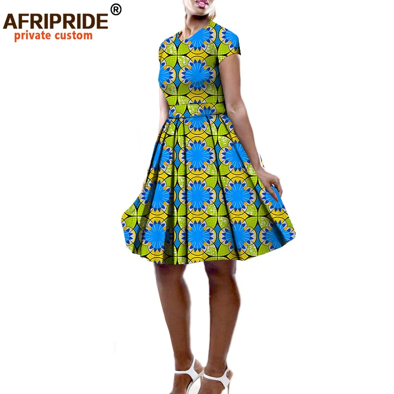 Африканские платья для женщин AFRIPRIDE индивидуальное Плиссированное Повседневное