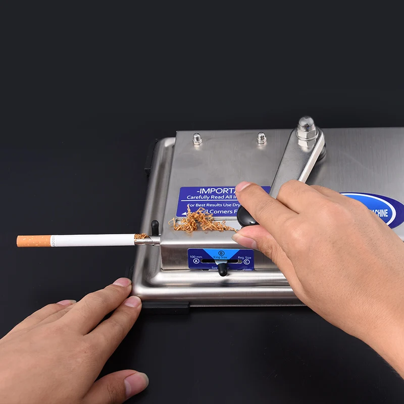 HandMade cigarette machine manual tobacco rolling machines for 8mm tube DIY automatic smoke injor m