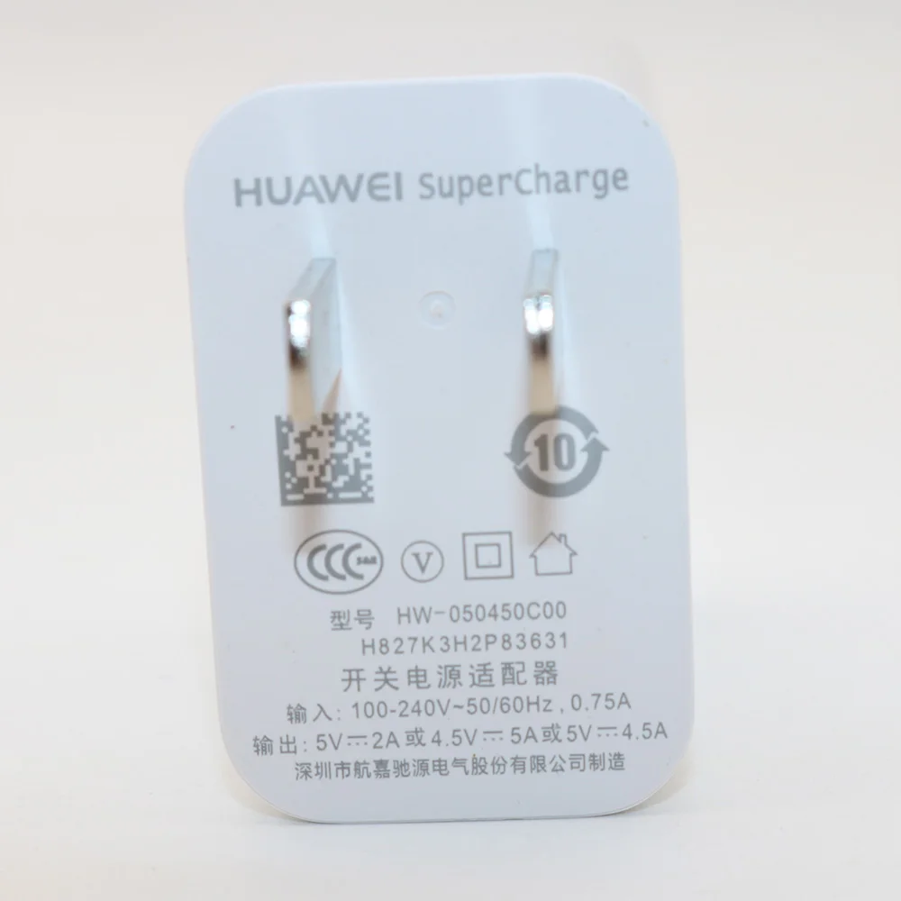 HUAWEI Supercharge супер зарядное устройство для быстрой зарядки для P20 P10/Pro/MATE 9 10 20 Pro Honor10 V10 Note 10 - Тип штекера: US