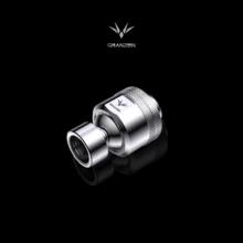 Bykski Granzon – raccord rotatif à 360 degrés G1/4, connecteur rotatif libre, système de refroidissement à eau pour PC, Joint universel noir argent GD X