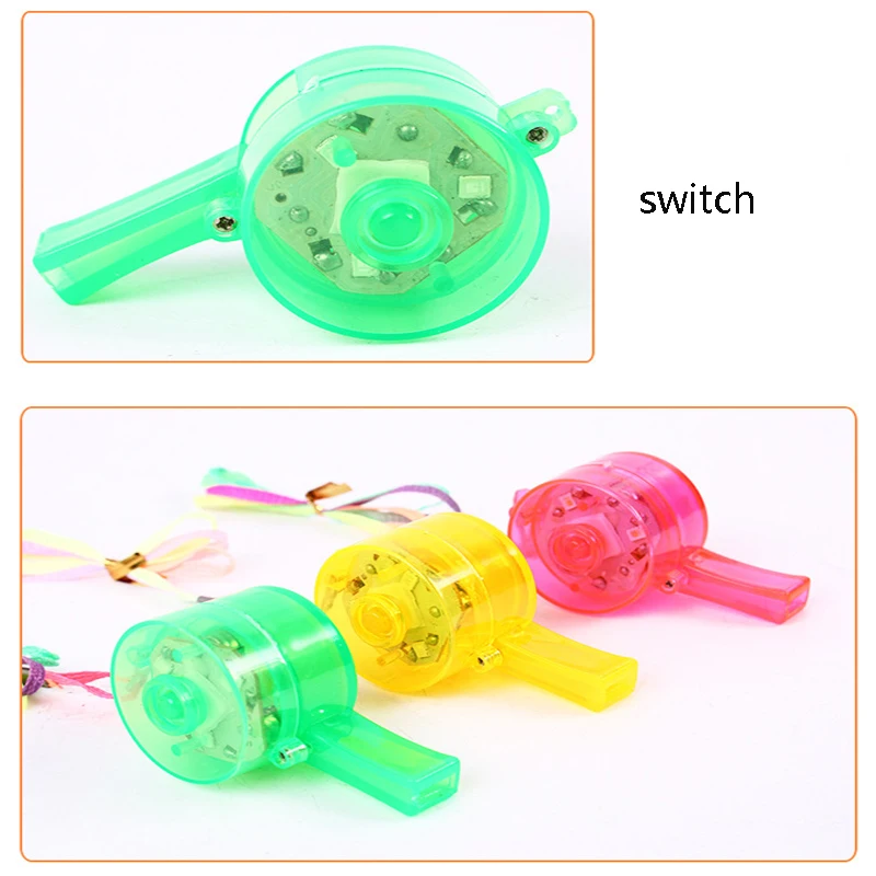 Fashion Hot Sale Gafas Led Supplies 30pcs Blinking Bar Color Whistle Light Up Funing Niose Maker Toy Cheer Props Decoration (10)