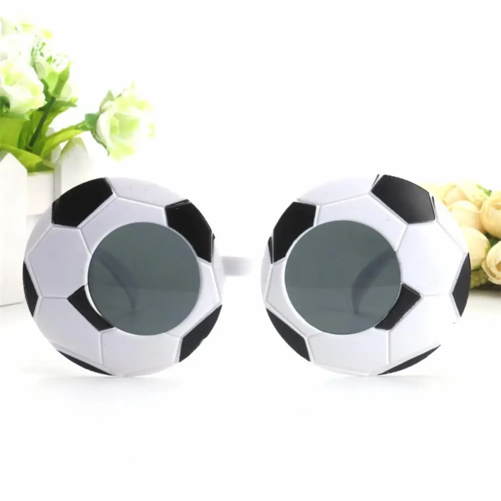 Fashion Fun Black White Football Sunglasses Eye Glasses Sports Fan Fancy Dress Birthday Party Costume Favors
