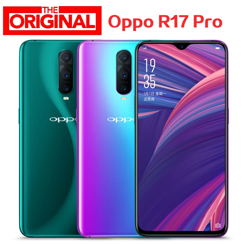 В наличии Oppo R17 Pro мобильный телефон 4G Android 8 1 Snapdragon 710 экран отпечаток пальца NFC 6 4