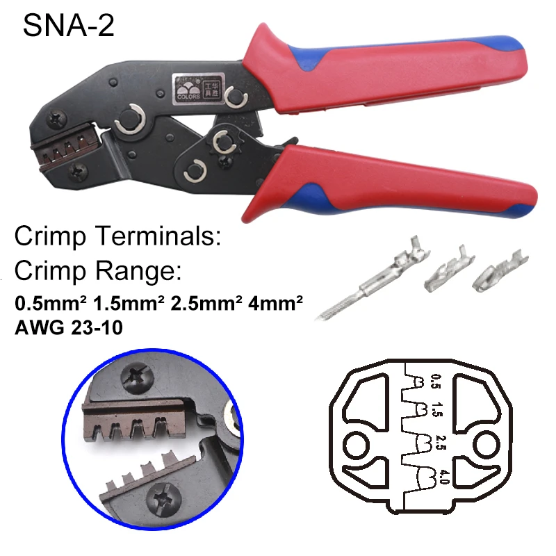 SNA-2 DuPont клемм щипцы для обжима проводов SNA-2549 ручные инструменты подходит XH XHB HA SCN 5264 LGC CH2.5 CH10 HR VH3.96 KF2510 - Цвет: SNA-2