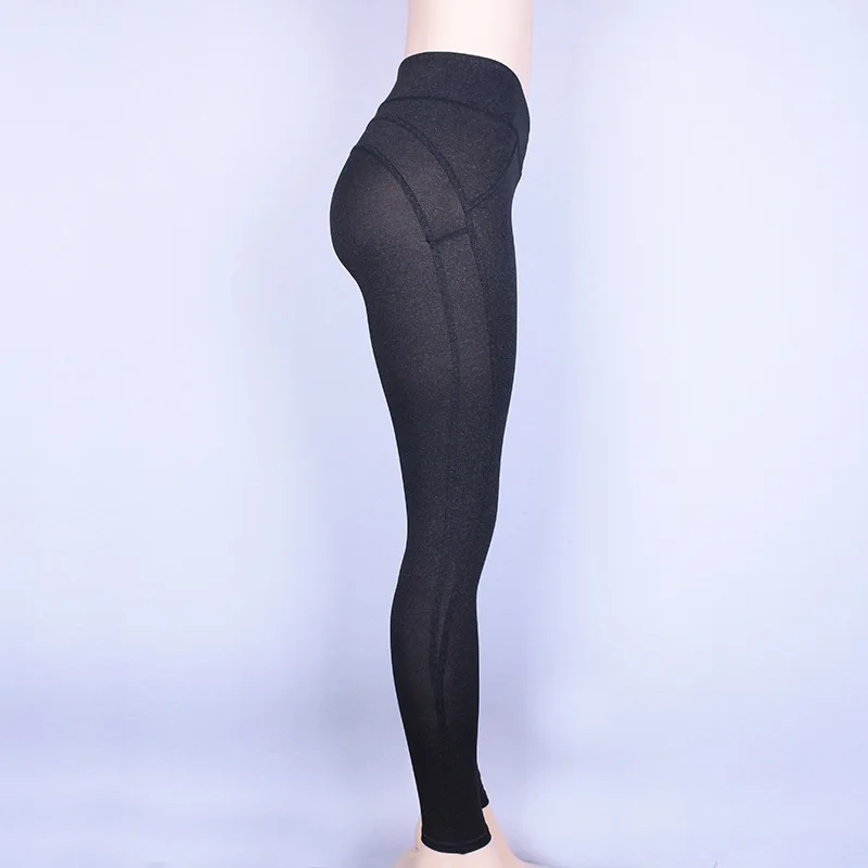 Леггинсы для йоги спортивные штаны для тренажерного зала Высокая талия колготки для бега Scrunch Butt женские брюки