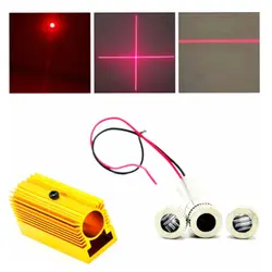 Módulo de diodo laser resistente a impacto, placa vermelha de 200 nm, 12x40mm com 20x27x50mm e dissipador de calor de refrigeração