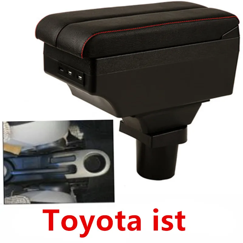 

For Toyota ist armrest box double layer with usb interface