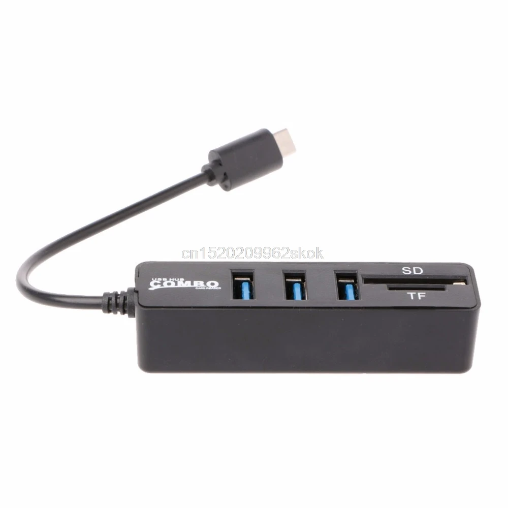 3 порта USB 2,0 концентратор USB 3,1 type C кабель OTG SD/TF кард-ридер для iMac для MacBook
