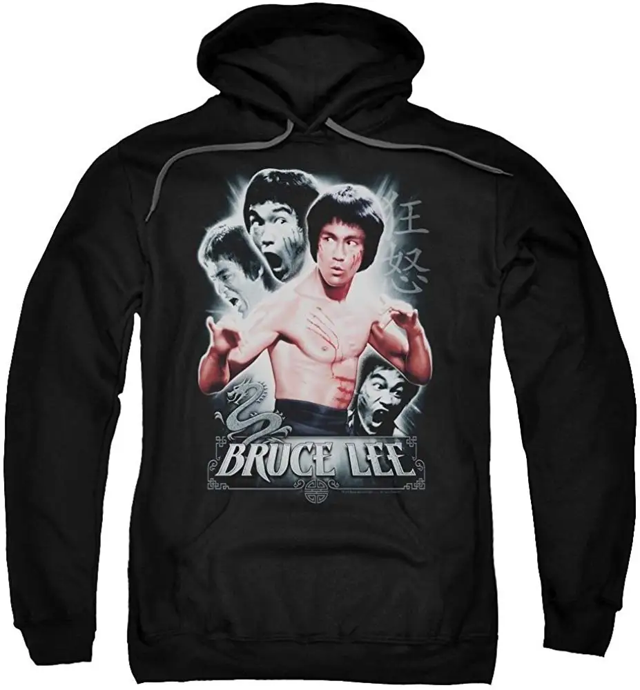 

Bruce Lee Inner Fury Adult Pull-over Hoodie winter summer coat streetwear gym jogger hoodies Sweatshirts