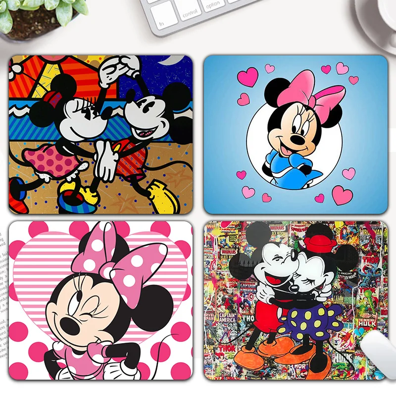 

Lovers Mouse Minnie Mickey Gaming Mouse Pad Gamer Computer Mousepad Keyboard Game Mice Mat