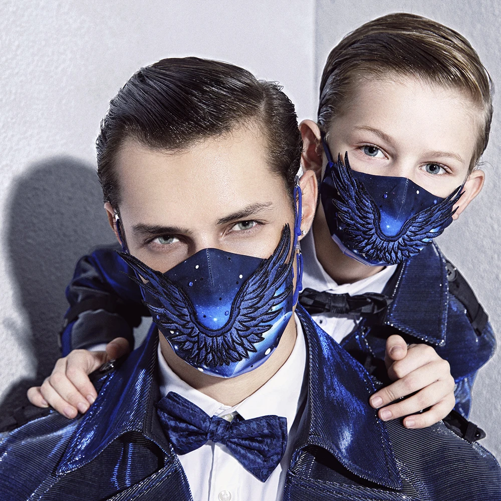 

MeHow KN95 Mask 6 Layer 95% Filtration Mouth Face Mask 2 Filter Respirator Breathable Anti Dust Droplet Safety Mask as N95 ffp2