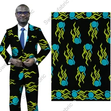 Хлопок ткани африканская Датская восковая Высококачественная Черная цветная печать Анкара Гана голландская настоящая ткань для вечерние платья 6 ярдов