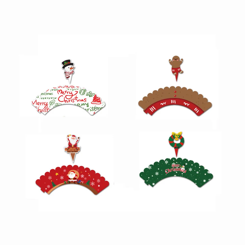 Вечерние торт фигурки жениха и невесты 24 шт./48 шт набор Бумага веселый