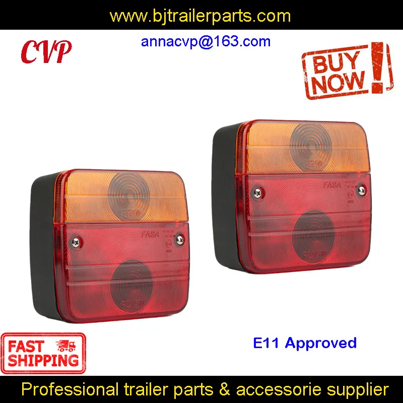 Globe Trailer Tail Light Lamp Broke Stop Turn Indicator 12V For RV Parts Camper Caravan Accessories 2PCS/1PAIR