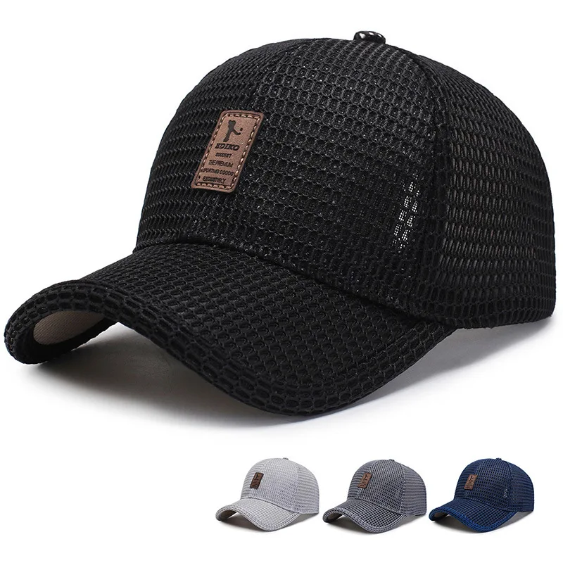 

2019 new men's summer visor hat outdoor sun protection sun hats wild baseball cap summer mesh caps breathable cap