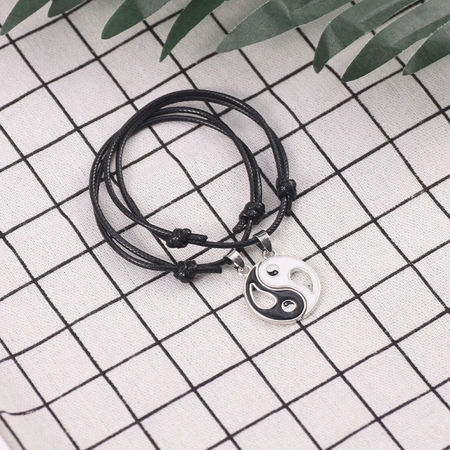 Bracelet Yin Yang Couple noir