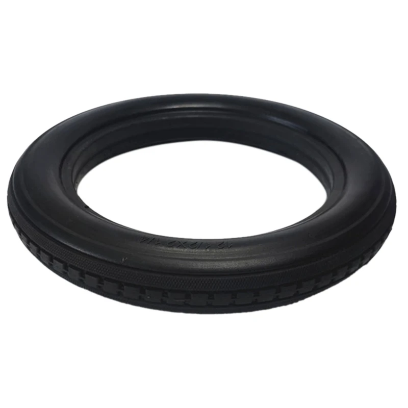 12Inch 12 1 / 2X2 1 / 4 Bicycle Solid Tires Bicycle Bike Tires 12 2X2 4 Black Rubber Non-Slip Cycling Tyre