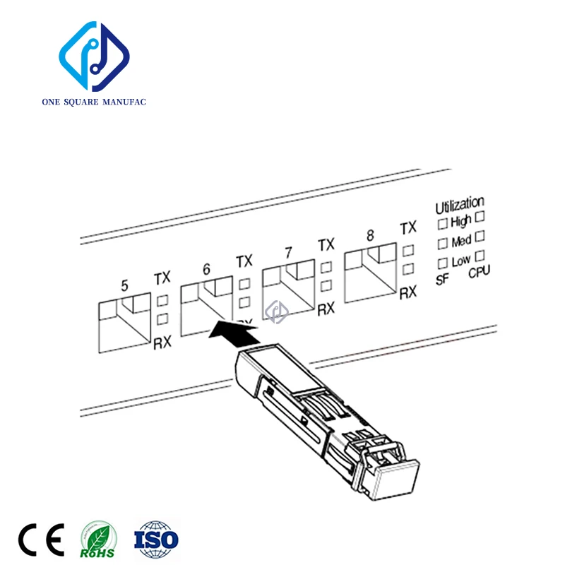 1.25g-transceptor ótico do módulo da fibra lc do único-modo de sfp de 20km