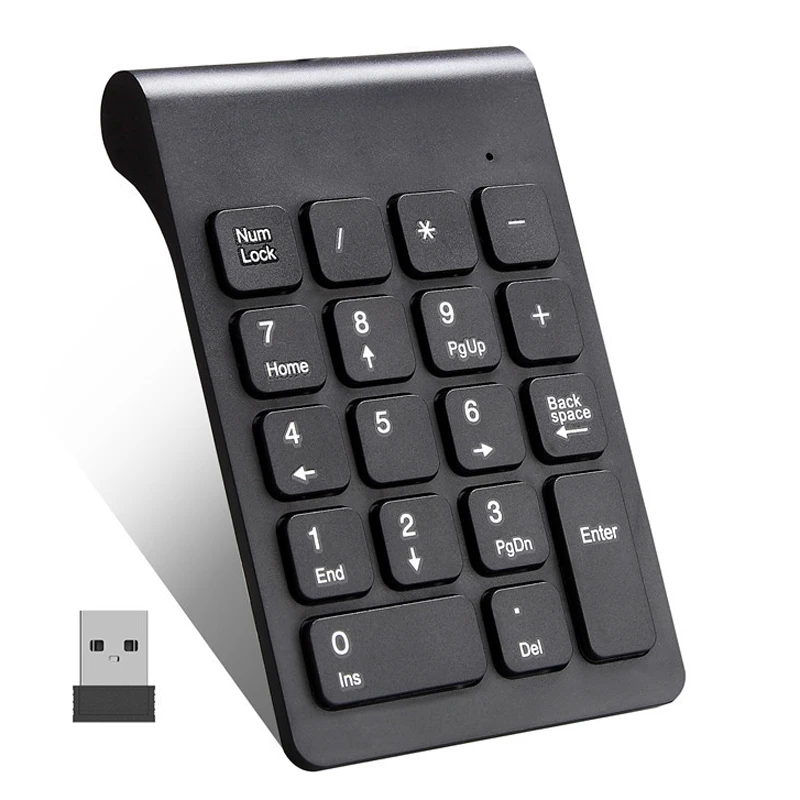 Smallsize 2.4ghz Wireless Numeric Keypad Numpad 18 Keys Digital