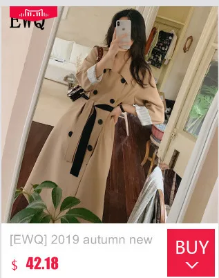 [EWQ] осень зима лацканы с длинным рукавом хит цвета Вязание пуловеры Винтаж свитер женская мода волна AK13807